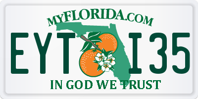 FL license plate EYTI35