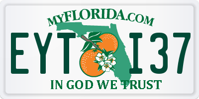 FL license plate EYTI37
