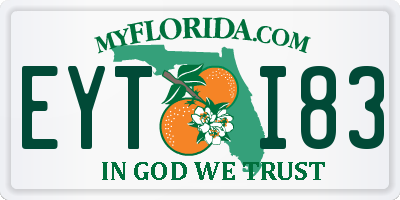 FL license plate EYTI83