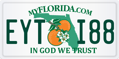 FL license plate EYTI88