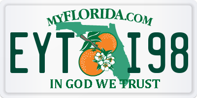 FL license plate EYTI98