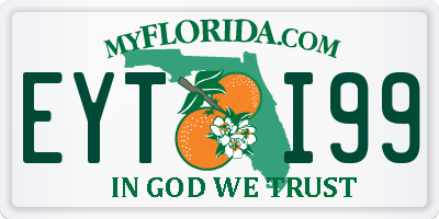 FL license plate EYTI99