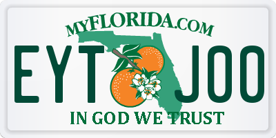 FL license plate EYTJ00