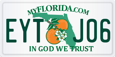 FL license plate EYTJ06