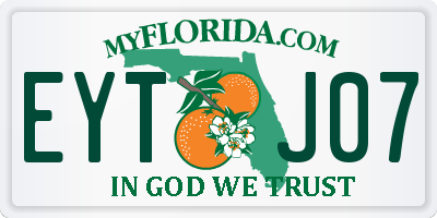 FL license plate EYTJ07