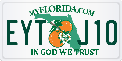 FL license plate EYTJ10