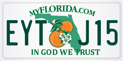 FL license plate EYTJ15