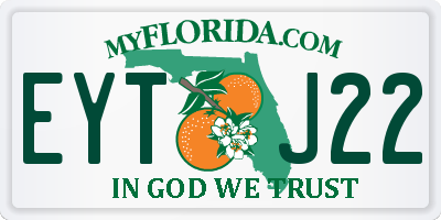 FL license plate EYTJ22