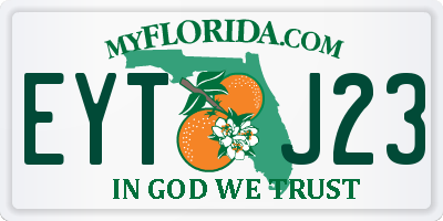 FL license plate EYTJ23