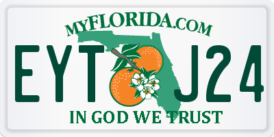 FL license plate EYTJ24