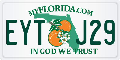 FL license plate EYTJ29