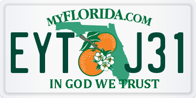 FL license plate EYTJ31