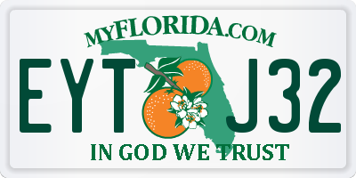 FL license plate EYTJ32