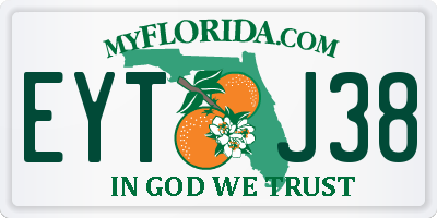 FL license plate EYTJ38