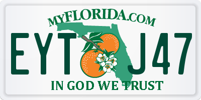 FL license plate EYTJ47