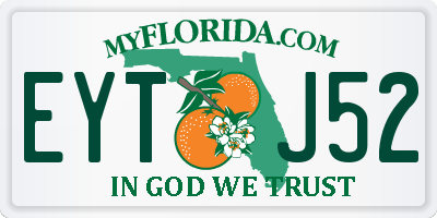 FL license plate EYTJ52