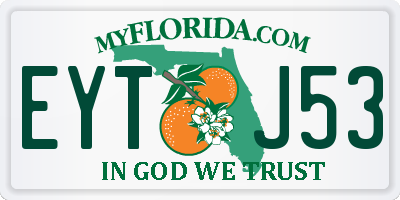 FL license plate EYTJ53