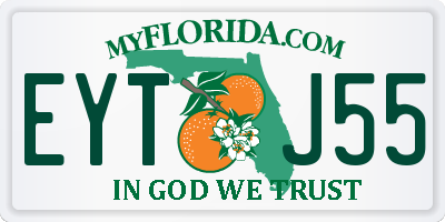 FL license plate EYTJ55