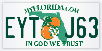 FL license plate EYTJ63