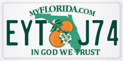 FL license plate EYTJ74