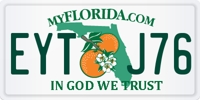 FL license plate EYTJ76