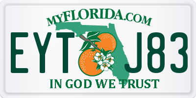 FL license plate EYTJ83