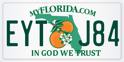 FL license plate EYTJ84