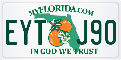 FL license plate EYTJ90