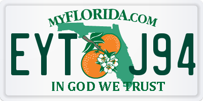 FL license plate EYTJ94