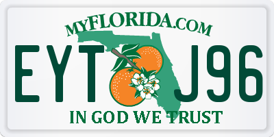 FL license plate EYTJ96