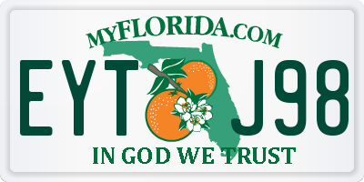 FL license plate EYTJ98