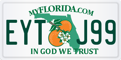 FL license plate EYTJ99
