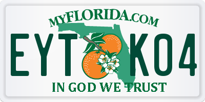 FL license plate EYTK04