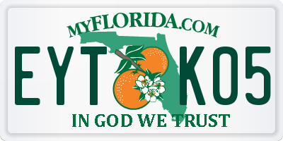 FL license plate EYTK05