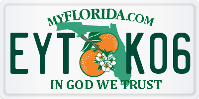 FL license plate EYTK06
