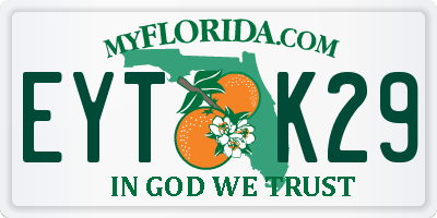 FL license plate EYTK29