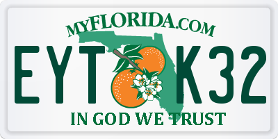 FL license plate EYTK32