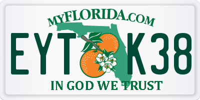 FL license plate EYTK38