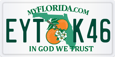 FL license plate EYTK46