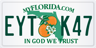 FL license plate EYTK47