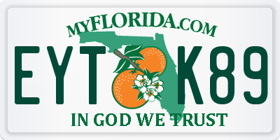 FL license plate EYTK89