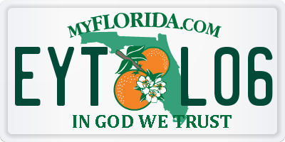 FL license plate EYTL06