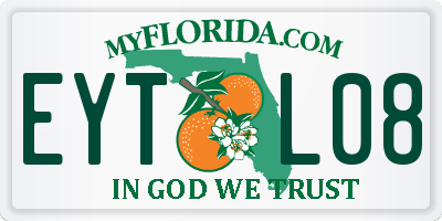 FL license plate EYTL08