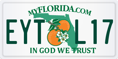 FL license plate EYTL17