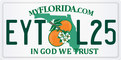 FL license plate EYTL25