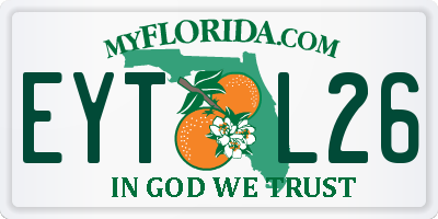 FL license plate EYTL26