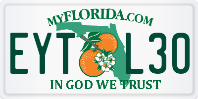 FL license plate EYTL30