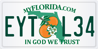 FL license plate EYTL34