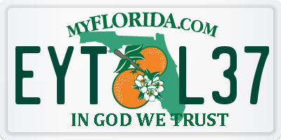FL license plate EYTL37