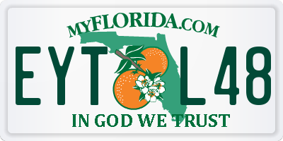 FL license plate EYTL48